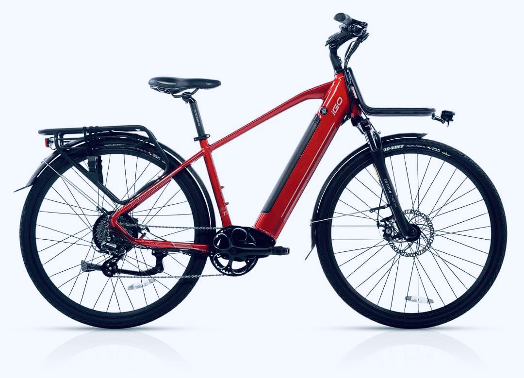 Urban e-bike / 100km range ( Red )