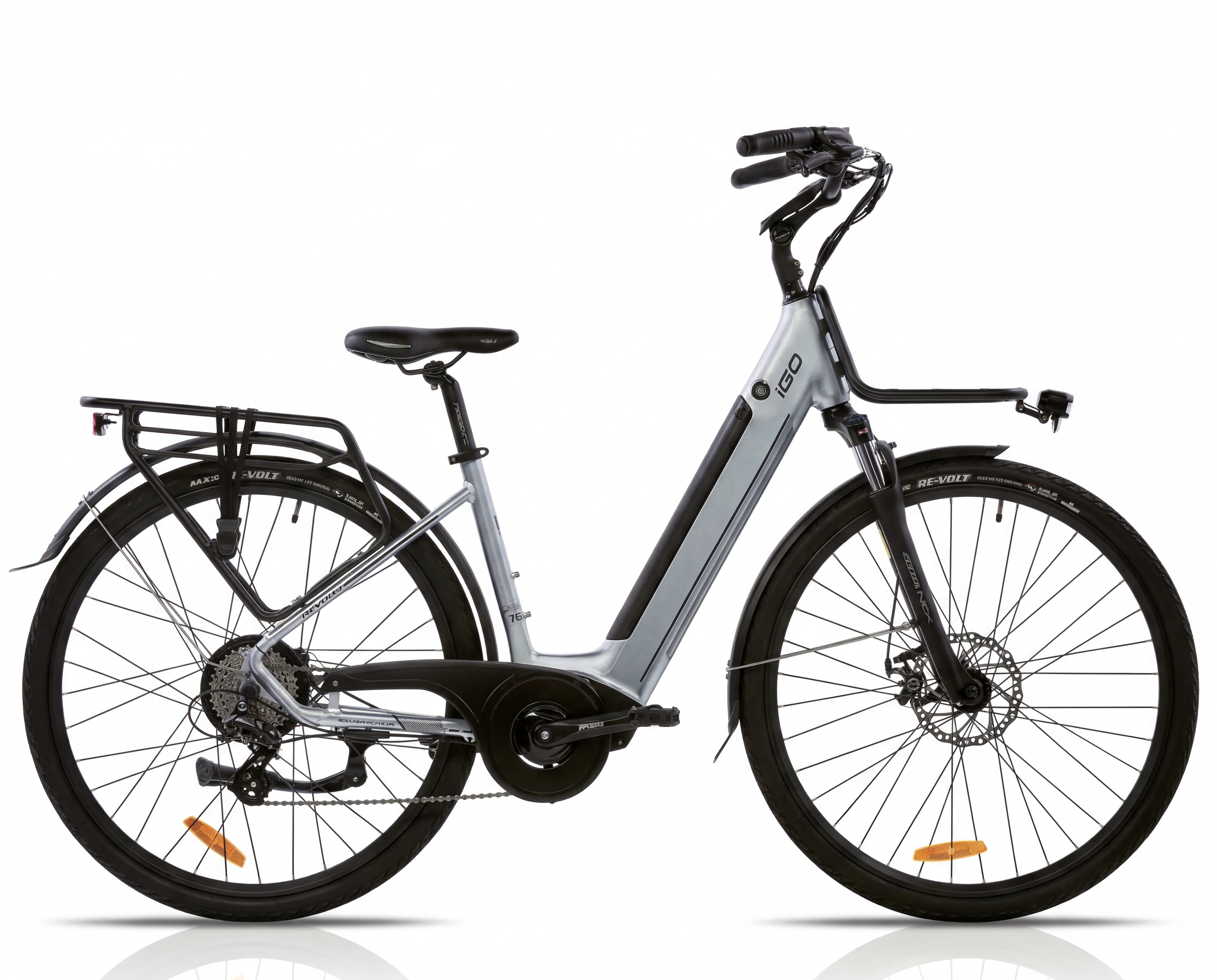 Urban e-bike / 100 km range ( Gray )